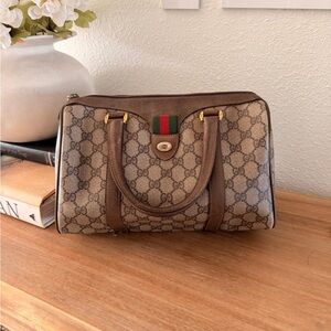 Authentic Vintage Gucci Boston Bag